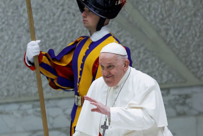 Pope Francis holds weekly audience at the Vatican