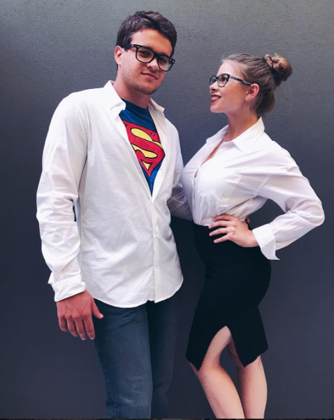 Bindi Irwin & partner Chandler Powell as Lois Lane and Clark Kent