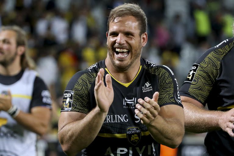 Facundo Bosch, hooker de La Rochelle, que nunca salió campeón