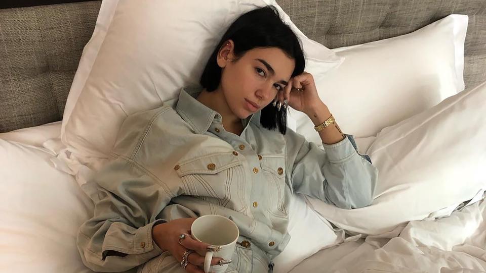 See Dua Lipa’s version of a Canadian tuxedo.