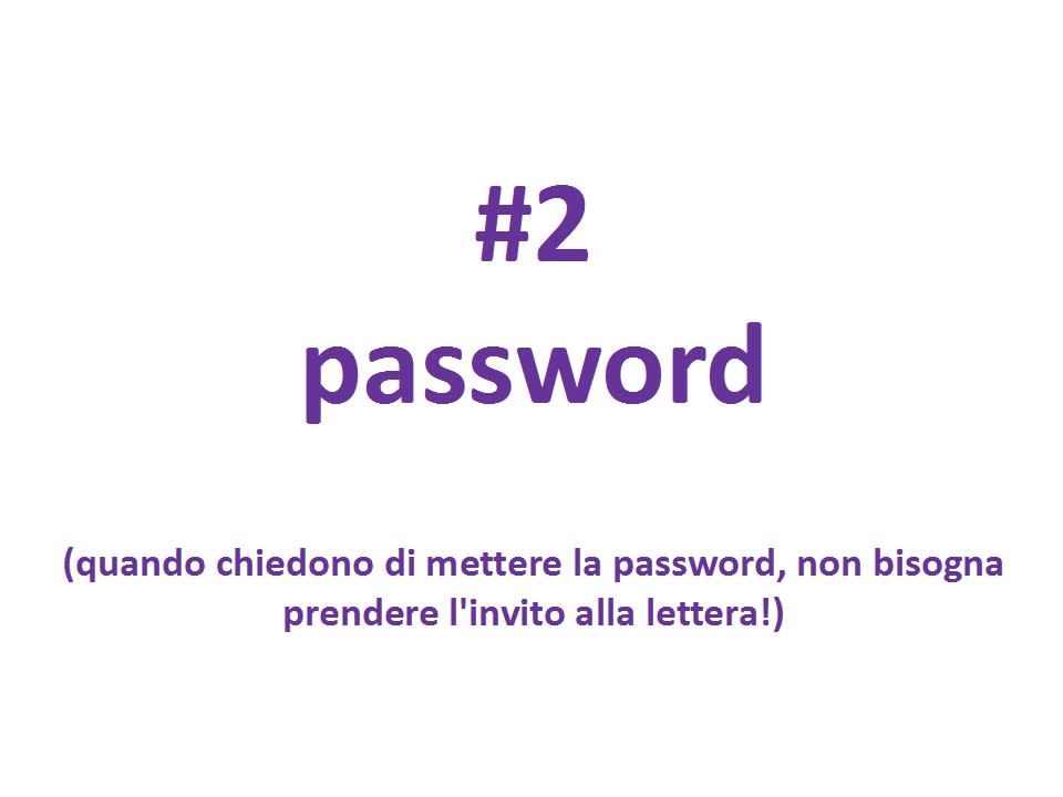 <p>Al secondo posto l’onnipresente password chiamata password… (Yahoo Finanza) </p>