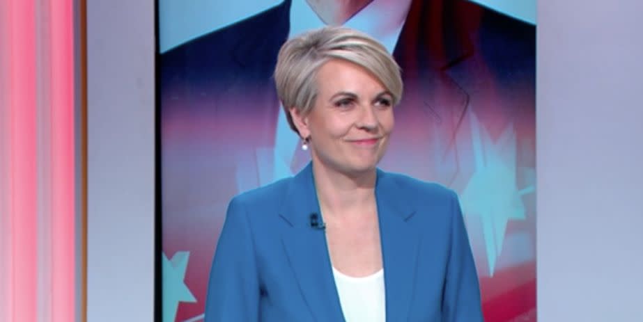 Tanya Plibersek clashed with Julie Bishop during live election coverage.