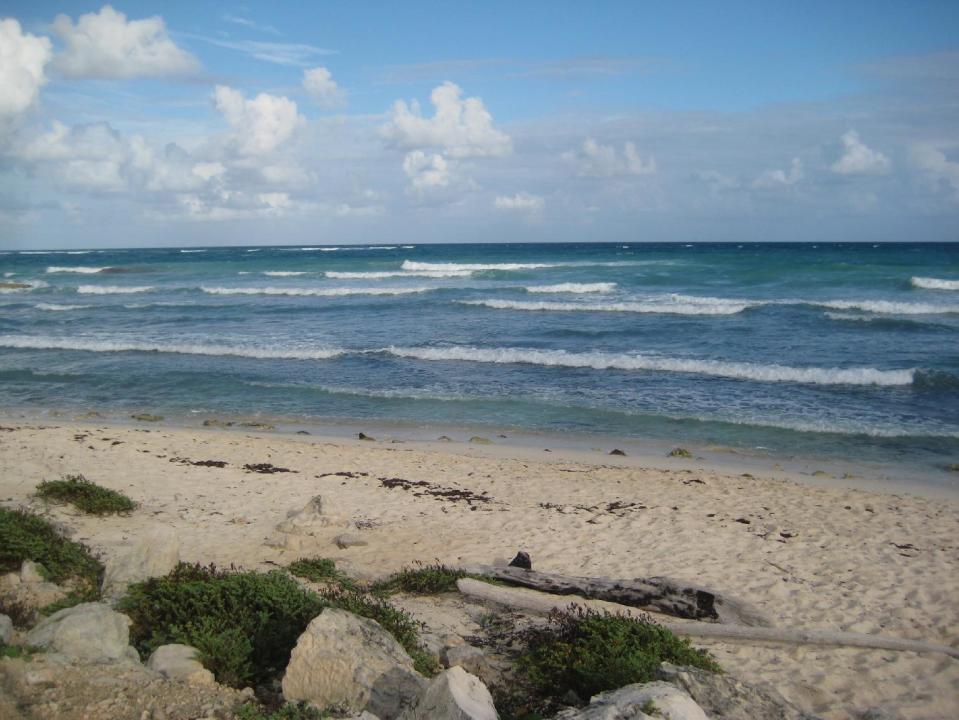 This December 2011 photo shows the beach near Majahual in Costa Maya, Mexico. This region of Mexico is located on the coast of the Western Caribbean, south of Cancun and the Riviera Maya. (AP Photo/Kim Curtis)