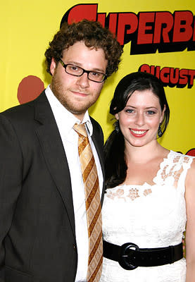 Seth Rogen and Lauren Miller at the Los Angeles premiere of Columbia Pictures' Superbad