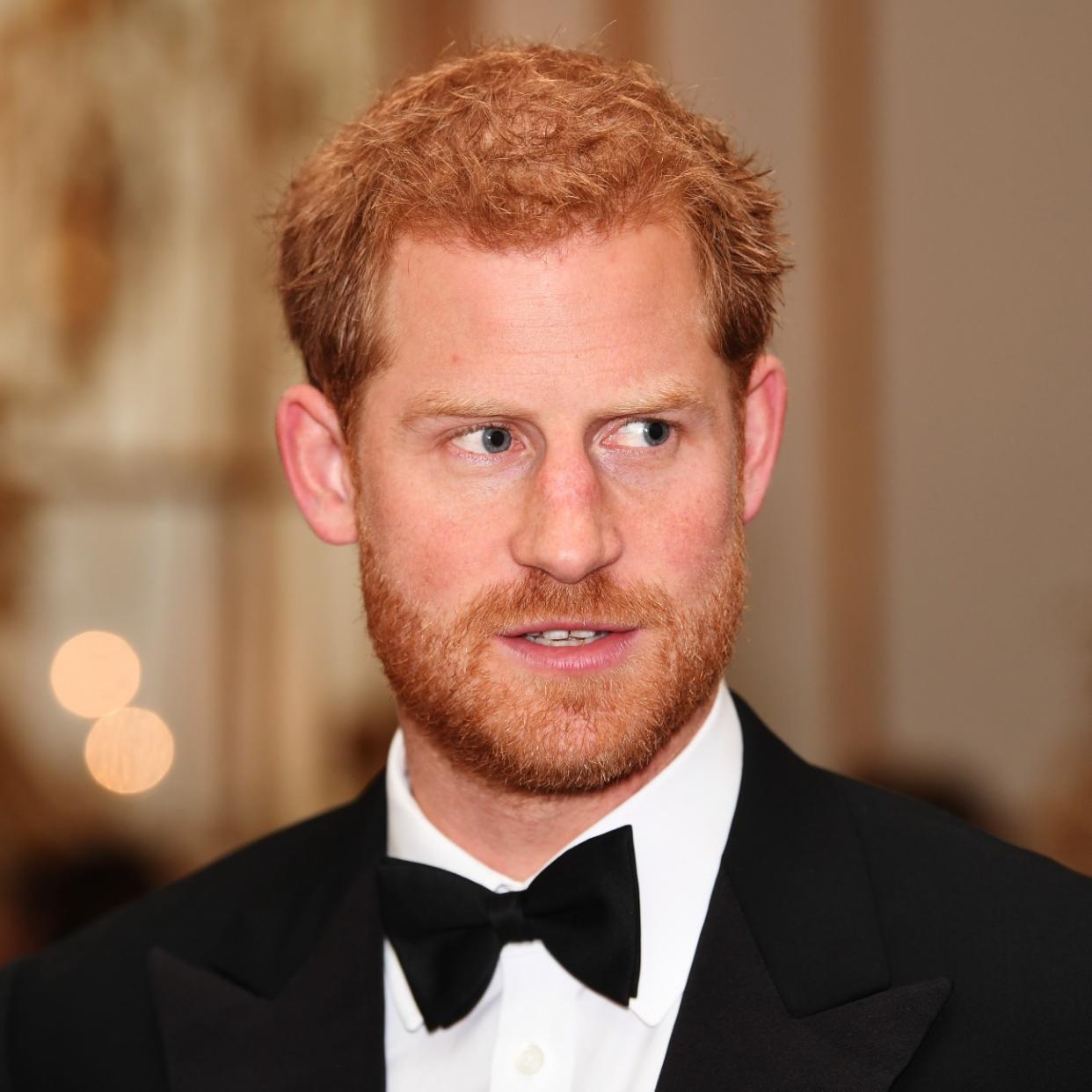  Prince Harry attends 100 Women in Finance Gala Dinner in aid of Wellchild at the Victoria and Albert Museum on October 11, 2017 in London, England 