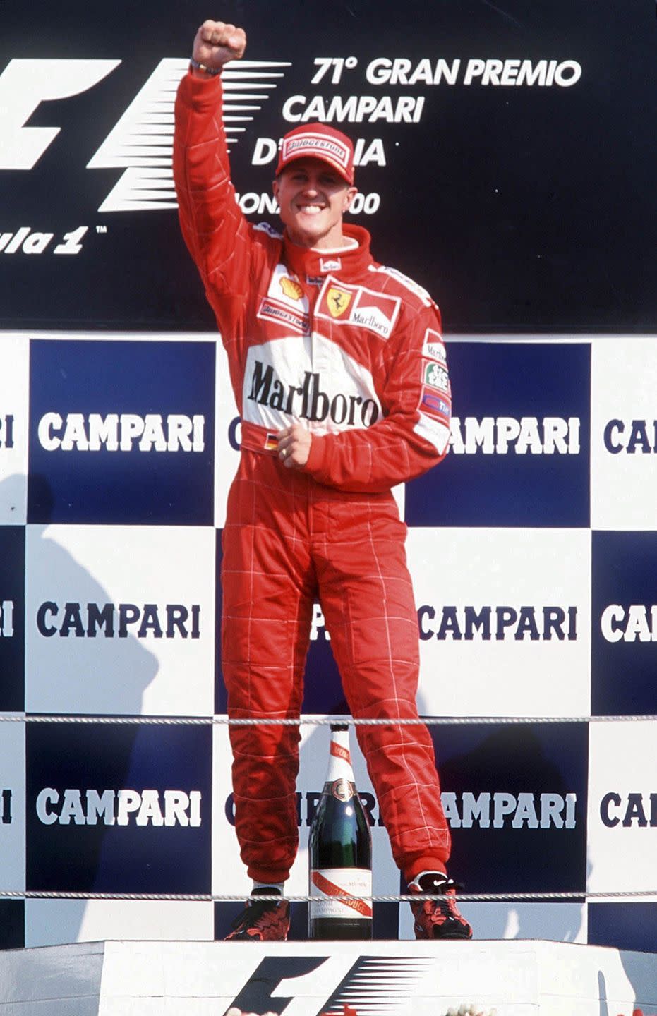 <p>Race car driver Michael Schumacher is generally considered one of the best Formula One racers ever. In 1999, he became the first non-American to top the <em>Forbes</em> list of highest-paid athletes with a <a href="https://www.topendsports.com/world/lists/earnings/athletes-paid-1999.htm" rel="nofollow noopener" target="_blank" data-ylk="slk:$49 million payday;elm:context_link;itc:0;sec:content-canvas" class="link ">$49 million payday</a>. In the years leading up to 1999, Schumacher had become the <a href="https://emercedesbenz.com/autos/mercedes-benz/motorsports/michael-schumacher-seven-time-world-champion/" rel="nofollow noopener" target="_blank" data-ylk="slk:youngest two-time World Champion;elm:context_link;itc:0;sec:content-canvas" class="link ">youngest two-time World Champion</a> in Formula One history.</p>