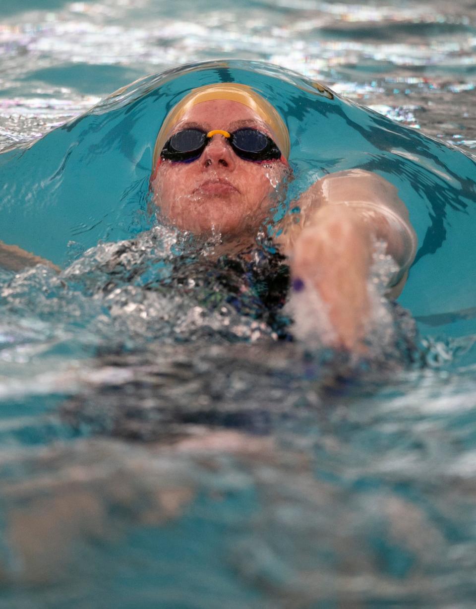 The 42nd annual Shore Conference Girls Swimming Championships takes place at Neptune Aquatic Center. 100 Yard Backstroke. Tessa Bendokas of St John Vianney. 
Neptune, NJ
Tuesday, February 2, 2022