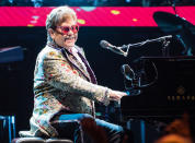 <p>Elton John performs during his Farewell Yellow Brick Road Tour at Smoothie King Center in New Orleans on Jan. 19.</p>