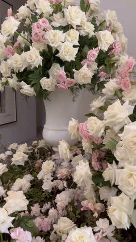 <p>Kourtney Kardashian/Instagram;</p> Kourtney Kardashian's flowers
