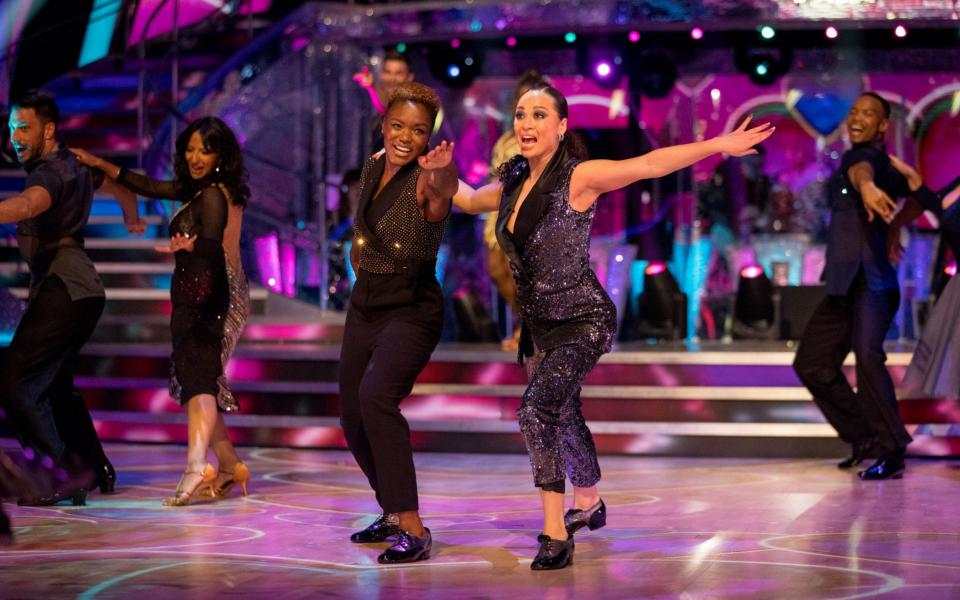 Nicola Adams and Katya Jones have made history as the first same-sex pairing on Strictly - BBC
