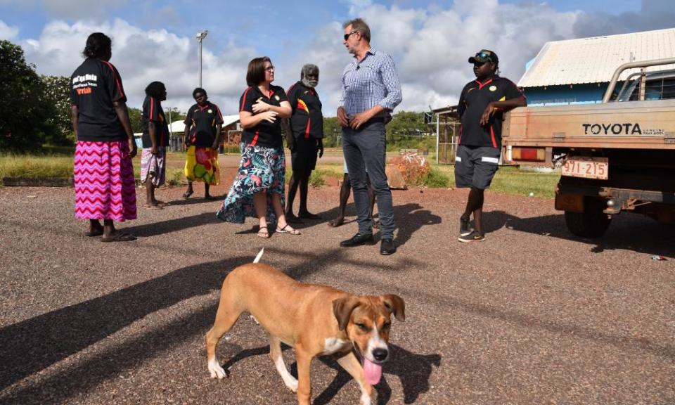 Nigel Scullion launches the community development program in Arnhem Land