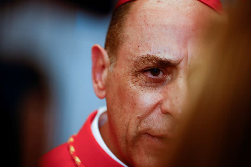 FILE PHOTO: New cardinals meet family members after consistory ceremony at the Vatican