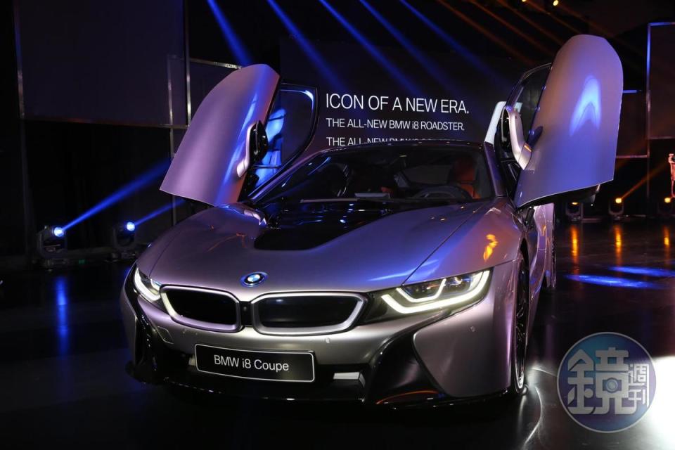 BMW旗下的電動車i8，使用艾姆勒生產的晶片散熱模組。（攝影／吳貞慧）