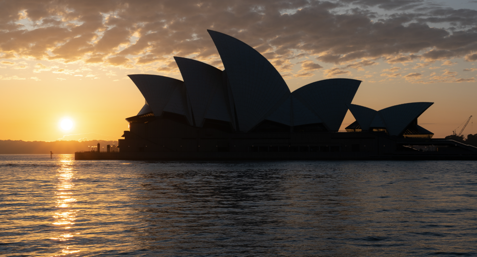 Sunrise over the Sydney Opera House. Source: Getty 