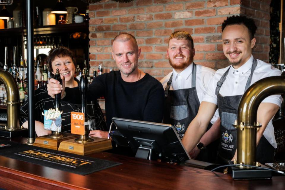 Lancashire Telegraph: TV star Jonas Armstrong came along to help open the pub