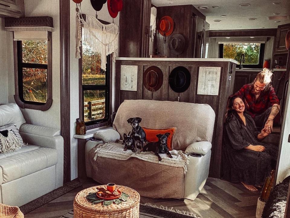 Kirsten and Devin Trout told Insider that their RV gives them freedom.