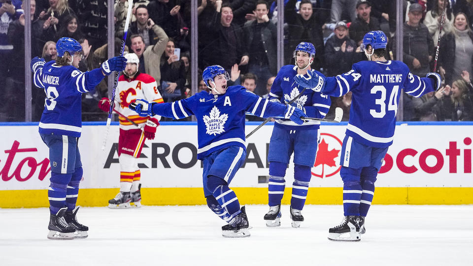 So much of the discourse around the Leafs is taken up by Auston Matthews, Mitch Marner, William Nylander and John Tavares. (Photo by Andrew Lahodynskyj/NHLI via Getty Images)