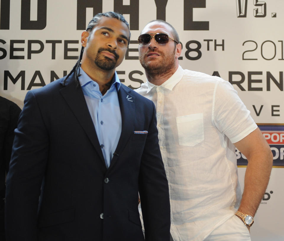 David Haye And Tyson Fury Press Conference