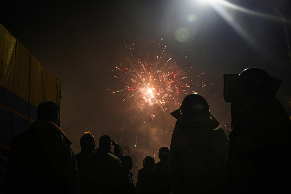 Taiwanese celebrate the world’s most dangerous fireworks festival