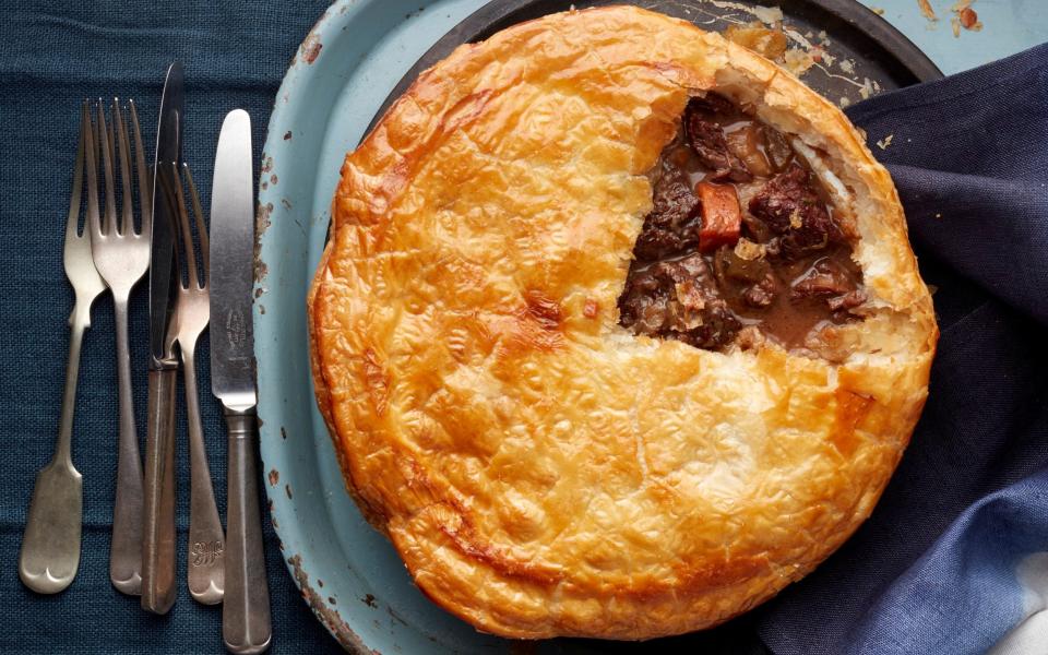 A classic, comforting pie with a slow-cooked filling - Andrew Twort & Annie Hudson for The Telegraph