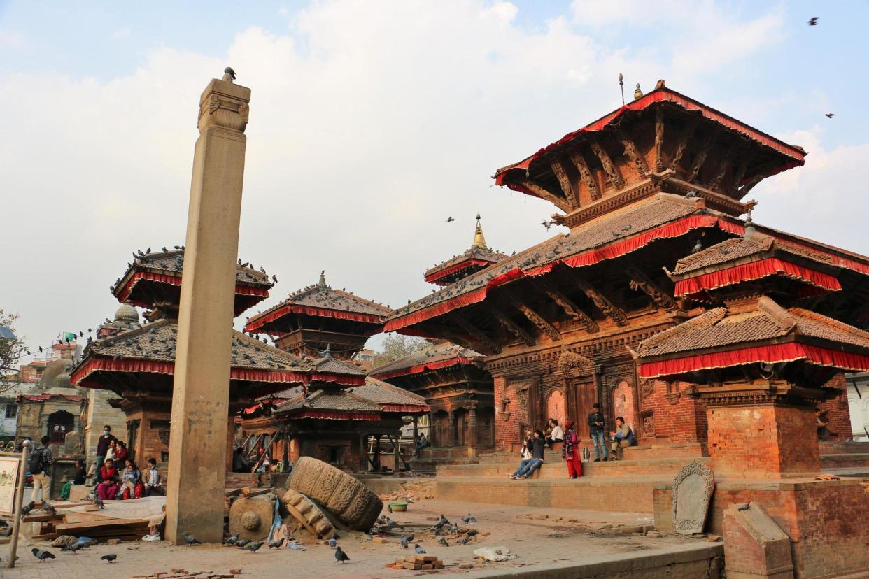 Many of the temples in Durbar Square were severely damaged: Heather Carswell