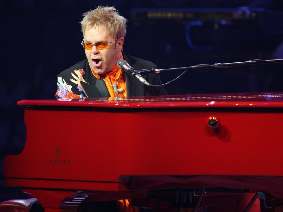 Elton John performing at Caesar’s Palace in 2008 (Daniel Gluskoter/UPI/Shutterstock)