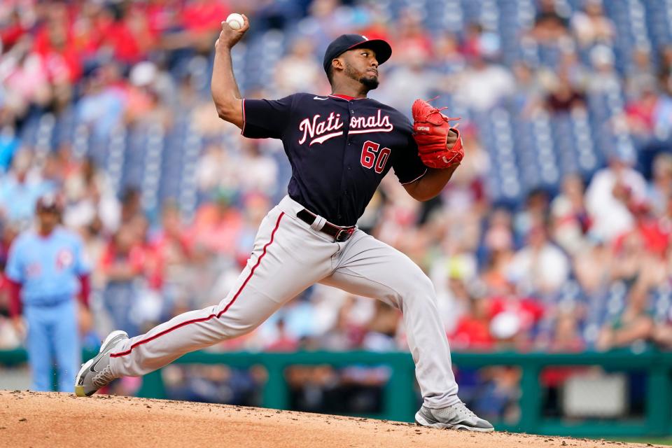 The Red Wings' Opening Day starting pitcher is veteran Joan Adon.