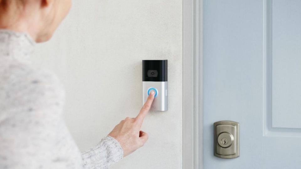 Keep an eye on the doings at your front door with the Ring Video Doorbell 3 on sale today.