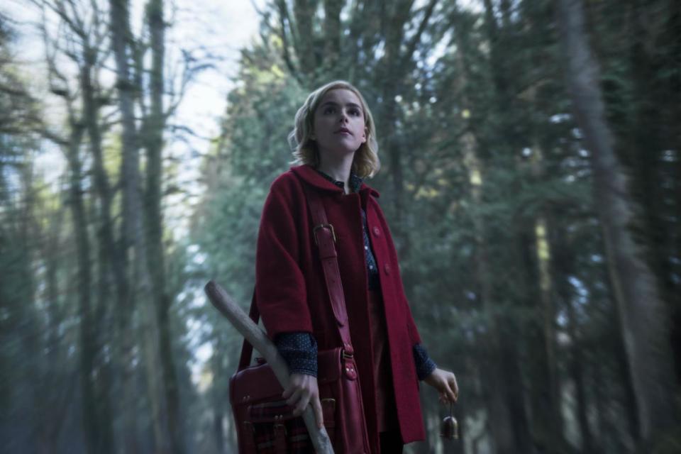 Chilling: Kiernan Shipka as Sabrina Spellman (Diyah Pera/Netflix)