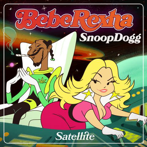 Warner Records Bebe Rexha and Snoop Dogg "Satellite" Cover Artwork