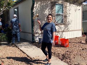 Desert Gardens team helps resident in need.