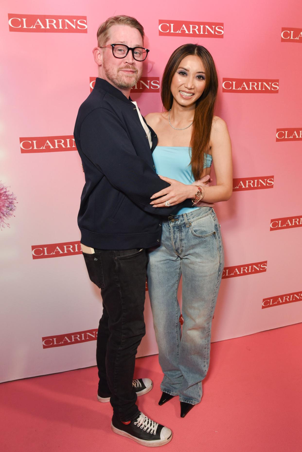 Brenda Song, right, opened up at a recent event about how fiancé Macaulay Culkin helps her feel "the most beautiful."