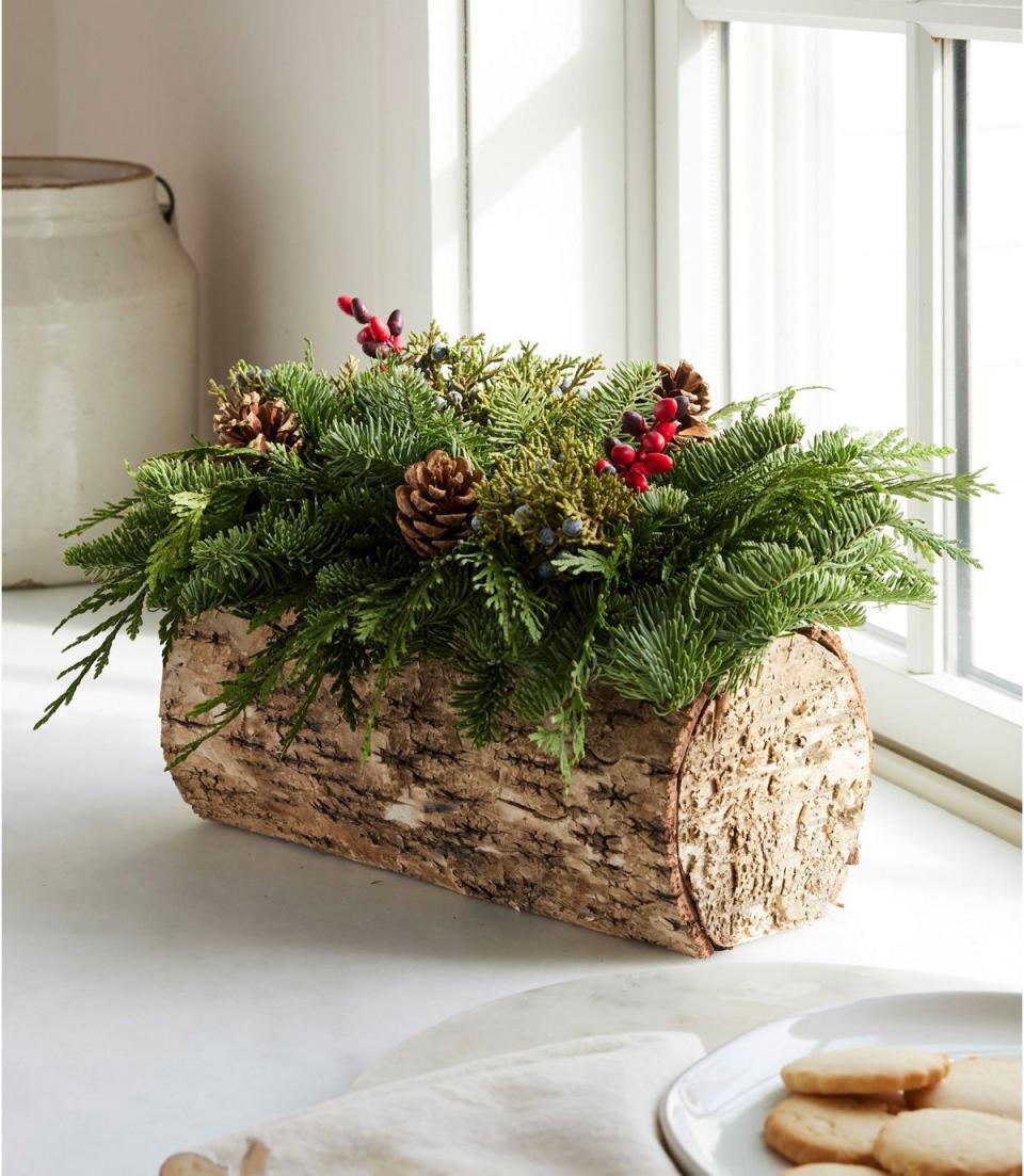 3) Yule Log Centerpiece