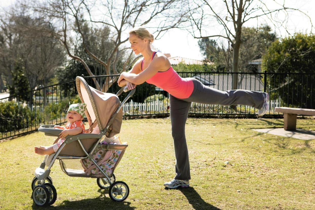 Mom Workout Using Stroller