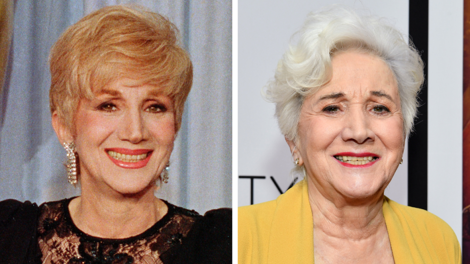 Olympia Dukakis in 1988 and 2019