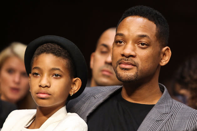 Die zwölfjährige Willow und ihr Vater Will Smith (Bild: Getty Images)