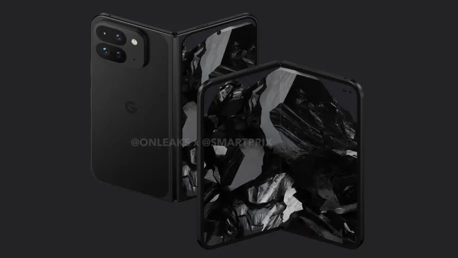 A leaked render of the Pixel Fold 2
