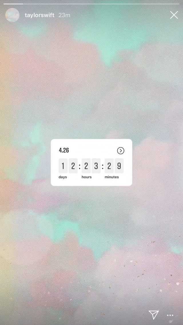 Whatever is coming is just 13 days away -- the singer's lucky number.