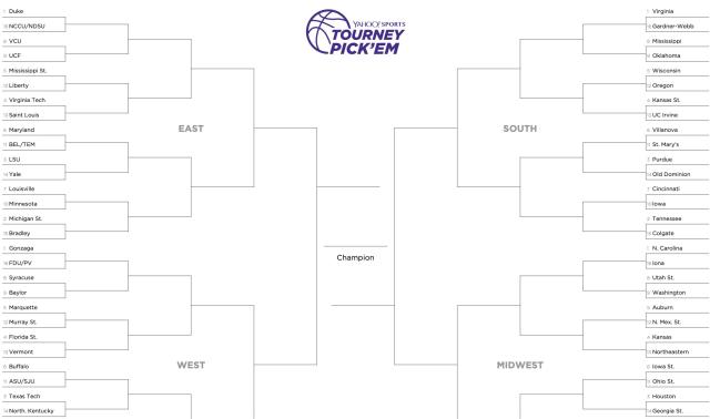 1 perfect bracket remains in Yahoo Tourney Pick 'Em