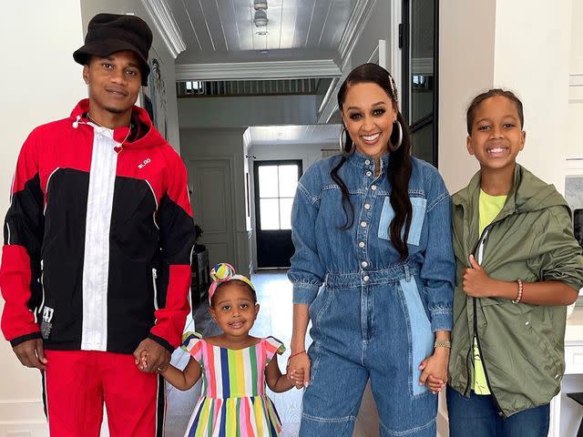 Tia Mowry Instagram Cory Hardict and Tia Mowry with Cairo and Cree