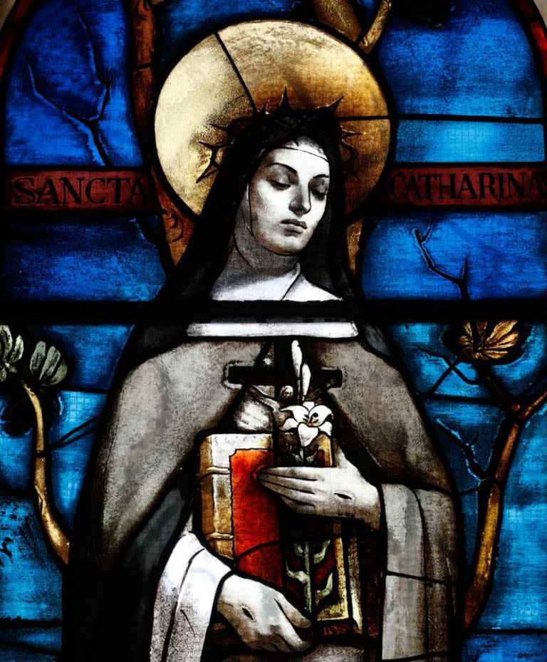 La mística dominicana Caterina Benincasa, quien más tarde fue canonizada como Santa Catalina de Siena, exhibía una forma extrema de anorexia mirabilis
