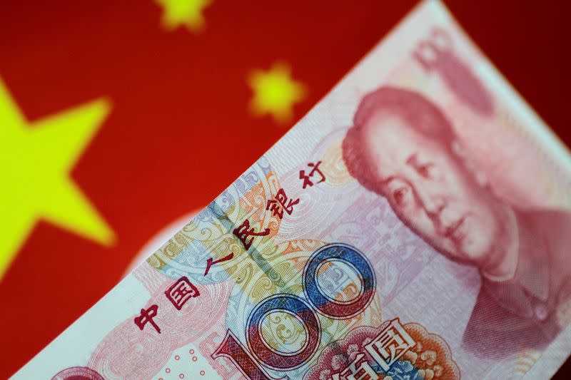 FILE PHOTO: Illustration photo of a China yuan note