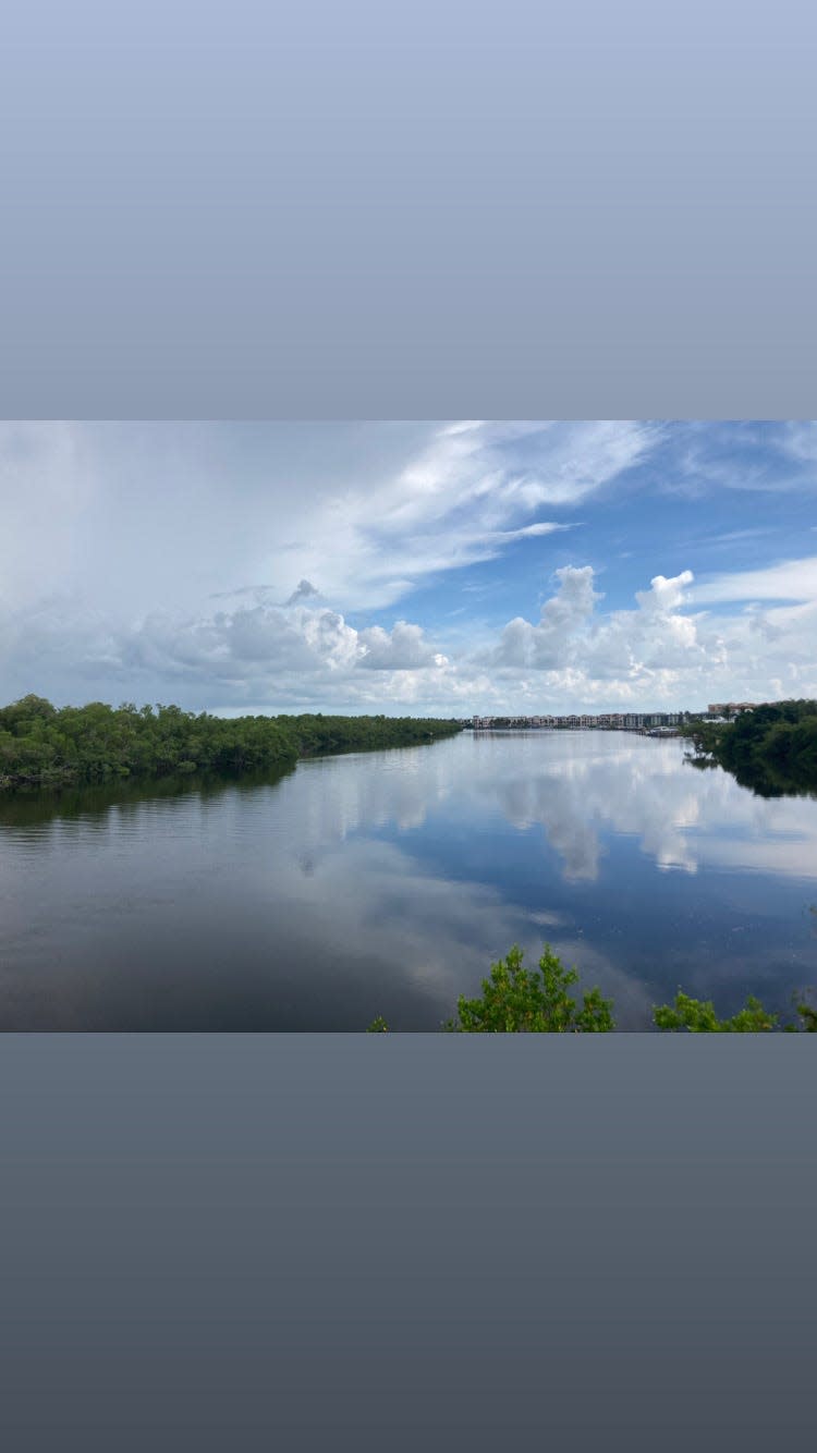 View of Grodan River from Baker Park, which connects to the Gordon River Greenway in Naples.