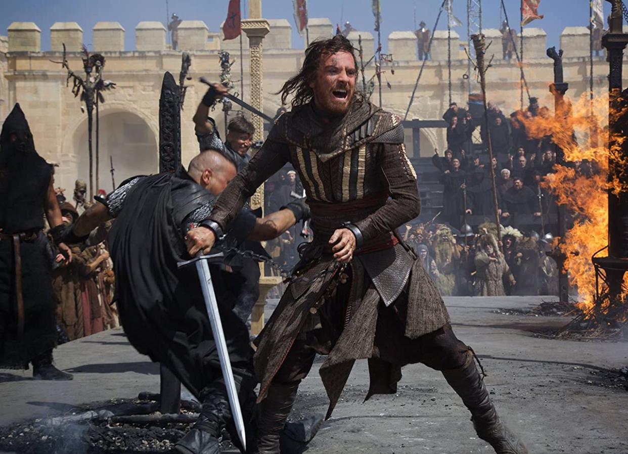 Michael Fassbender in 2016’s ‘Assassin’s Creed’ film (New Regency Productions)