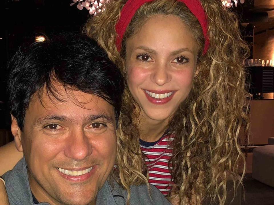 <p>Shakira Instagram</p> Shakira with her brother, Tonino Mebarak, in 2018.