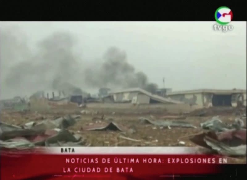 Large explosions hit Equatorial Guinea city of Bata, says local TV