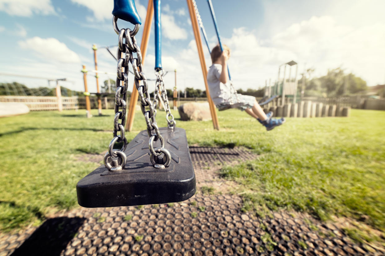 How young is too young for a child to go to the park alone? [Photo: Getty]