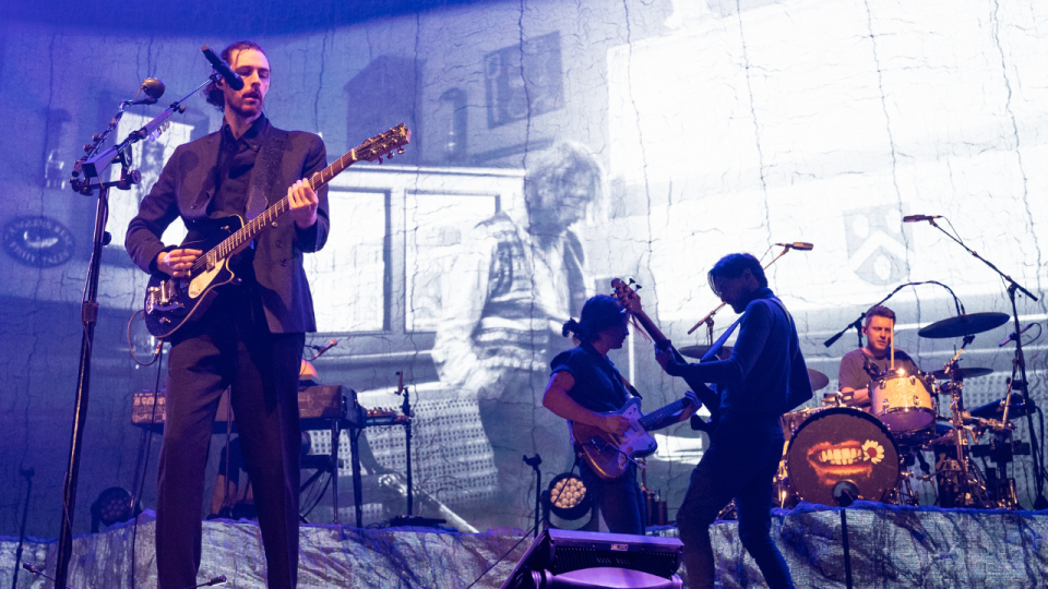 <em>Hozier performs at OVO Arena Wembley on Dec. 15, 2023 in London, England. (Photo by Lorne Thomson/Redferns)</em>