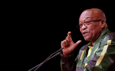 President Jacob Zuma pictured during the last day of the African National Congress 5th National Policy Conference in Soweto - Credit: Siphiwe Sibeko/Reuters