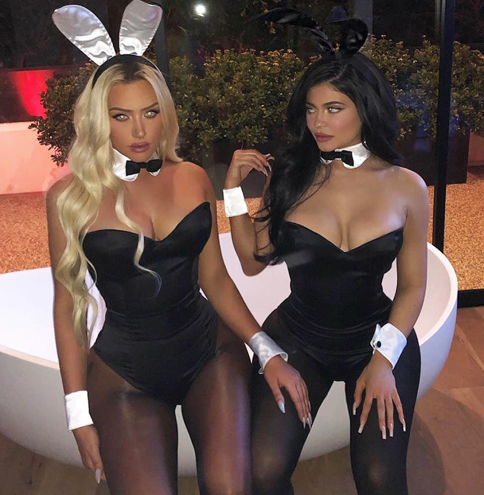 <p>When Kylie or Stassie throw a Halloween party, they always go all-out with their looks. "stas said I’m having a playboy party.. pull up 🐰🖤," Kylie said of their sexy Playboy bunny ensembles. </p>